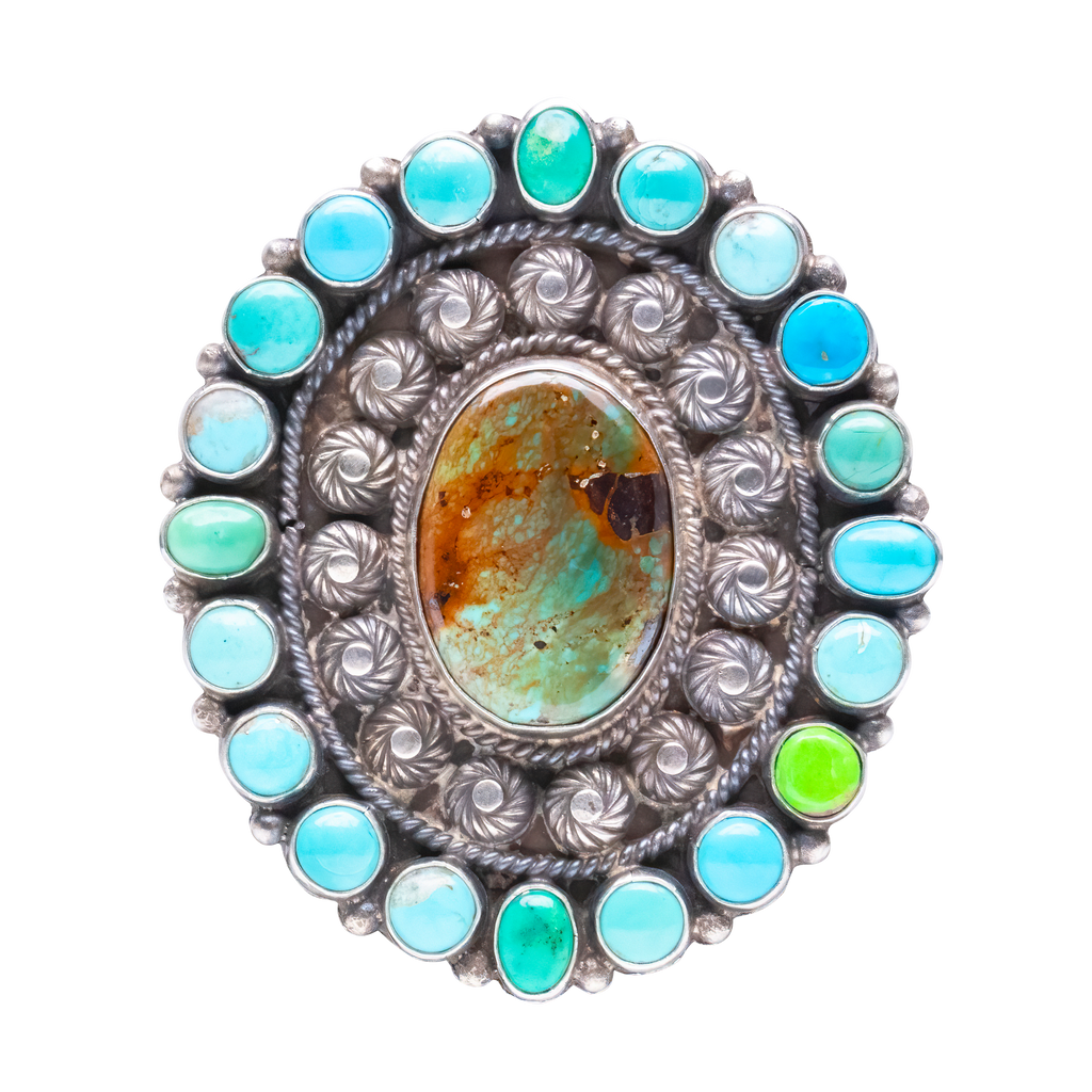 Kingman & Gaspeite Ring Anthony Skeets Samsville Gallery