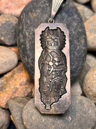 Owl Kachina Shadowbox Pendant | Hyson Craig