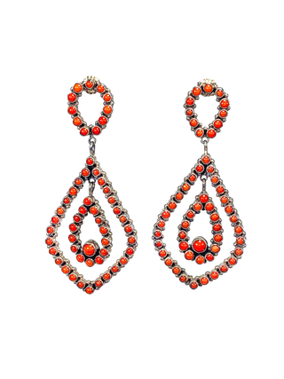 Coral Drop Earrings | Artisan Handmade