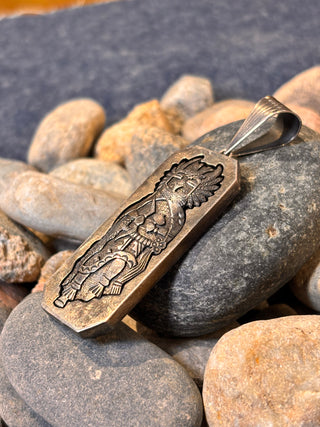 Owl Kachina Shadowbox Pendant | Hyson Craig