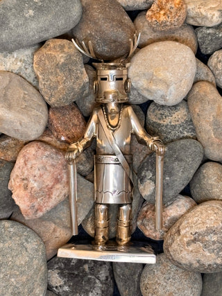 Sterling Silver Deer Dancer Kachina | Jeffrey Castillo