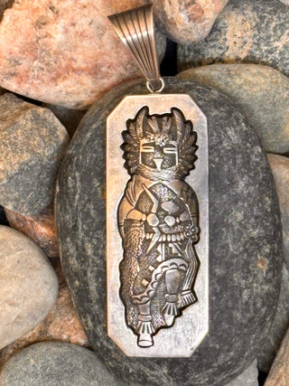 Owl Kachina Shadowbox Pendant | Hyson Craig
