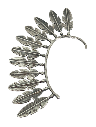 Silver Feather Cuff Earring | Artisan Handmade