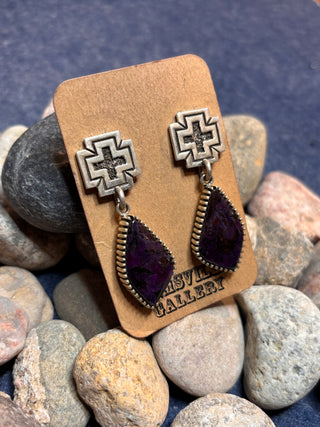 Sugilite Earrings | Toney Mitchell