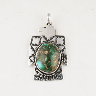 Sonoran Gold Turquoise Thunderbird Pendant | Bo Reeves
