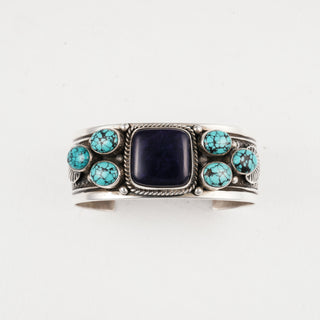 Hubei Turquoise & Sugilite Cuff | Guy Hoskie