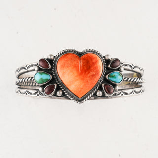 Sonoran Gold Turquoise & Spiny Oyster Shell Cuff | Della Wylie