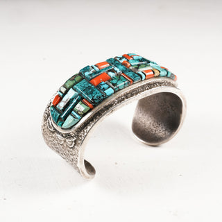 Cobblestone Inlay Tufa Cast Cuff | Lester James