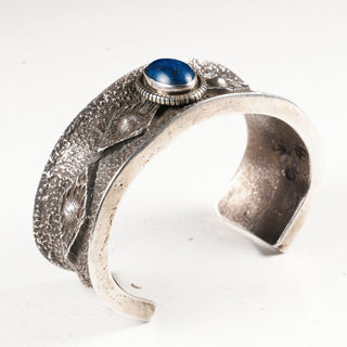 Lapis Lazuli Tufa Cuff | Artisan Handmade
