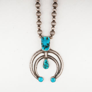 Fox Turquoise & Blue Ridge Turquoise Pendant Necklace | Jock Favour