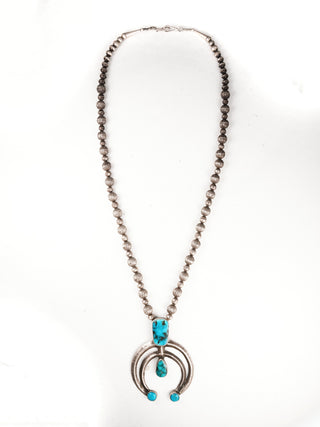 Fox Turquoise & Blue Ridge Turquoise Pendant Necklace | Jock Favour