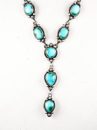 Sonoran Gold Turquoise Lariat Necklace & Earring Set | Paul Livingston