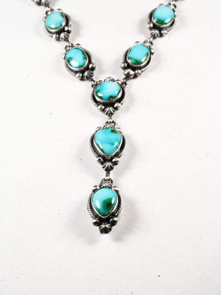 Sonoran Gold Turquoise Lariat Necklace & Earring Set | Paul Livingston