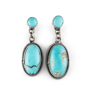 Number Eight Turquoise Earrings | Blaine Yellowhorse