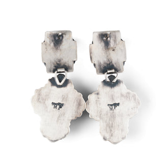 White Buffalo Turquoise Earrings | Murphy Platero
