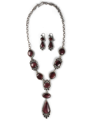 Spiny Oyster Shell Lariat Necklace & Earring Set | Joe Piaso
