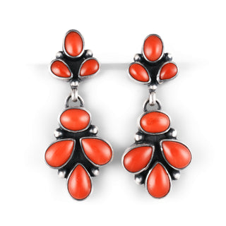 Mediterranean Coral Earrings | Angela Martin