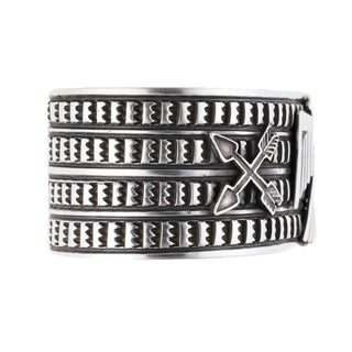 Sterling Silver Thunderbird Cuff | Tsosie Orville White