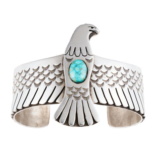 Kingman Turquoise Eagle Cuff | Aaron John