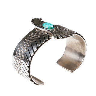 Kingman Turquoise Eagle Cuff | Aaron John