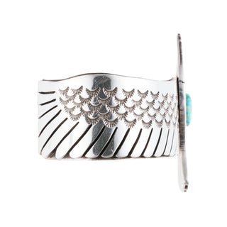 Kingman Turquoise Eagle Cuff | Aaron John