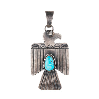 Kingman Turquoise Thunderbird Pendant | Kevin Billah