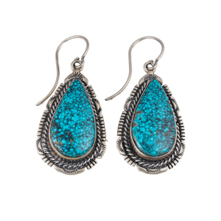 High Grade Kingman Turquoise Earrings | Melvin Francis