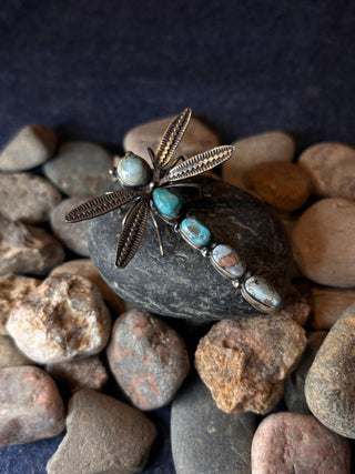 Multi Turquoise Dragonfly Pin | Herbert Ration