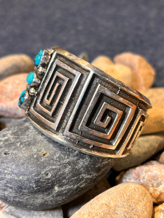 Persian Turquoise Tufa Spiral Cuff | Aaron Anderson