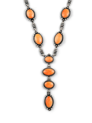 Spiny Oyster Shell Lariat Necklace & Earring Set | Lowell Draper