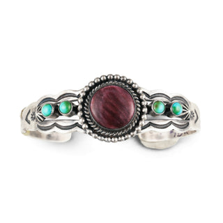 Sonoran Turquoise & Spiny Oyster Shell Cuff | Raymond Coriz