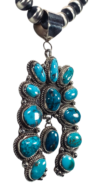 Kingman Turquoise Pendant | Artisan Handmade