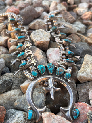 Vintage Bisbee Squash Blossom - Navajo Artist D.C.