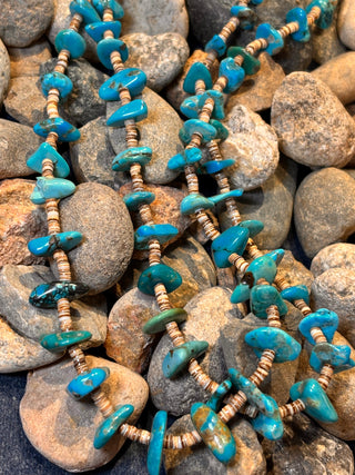 Two Strand Turquoise & Heishi Necklace | Artisan Handmade