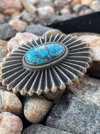 Persian Turquoise Tufa Cast Buckle - Aaron Anderson