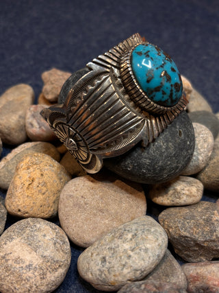 12 Gauge Persian Turquoise Cuff | Terry Martinez