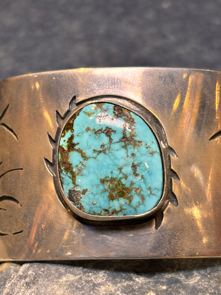 Lone Mountain Turquoise Sterling Silver Cuff | Tommy Singer