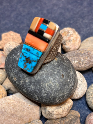 Multi-stone Inlay Ring | Edison Cummings