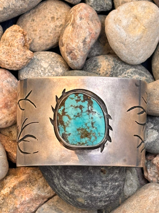 Lone Mountain Turquoise Sterling Silver Cuff | Tommy Singer