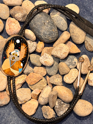 Owl Kachina Bolo | Calvin Desson