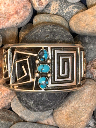 Persian Turquoise Tufa Spiral Cuff | Aaron Anderson
