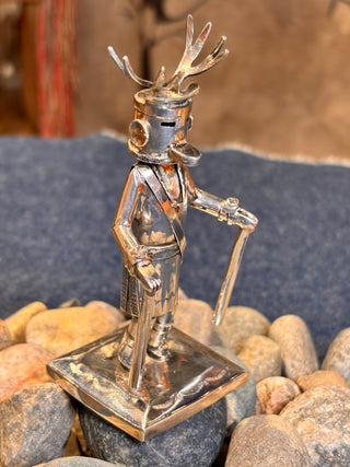 Sterling Silver Deer Dancer Kachina | Jeffrey Castillo