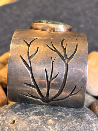 Lone Mountain Turquoise Sterling Silver Cuff | Tommy Singer