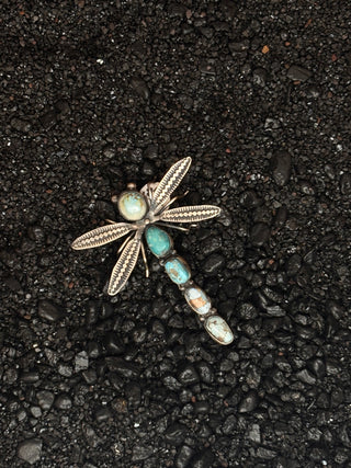 Multi Turquoise Dragonfly Pin | Herbert Ration