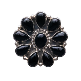 Onyx Cluster Ring | Phillip Yazzie