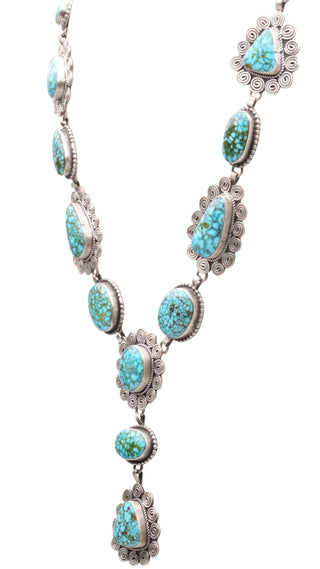 Birdseye Kingman Turquoise Lariat Necklace | "E"