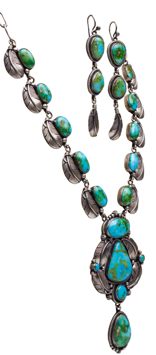 Sonoran Mountain Turquoise Necklace & Earring Set | Bernyse Chavez
