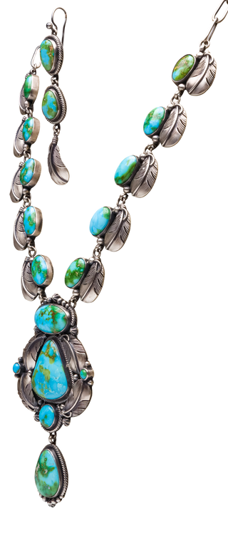Sonoran Mountain Turquoise Necklace & Earring Set | Bernyse Chavez