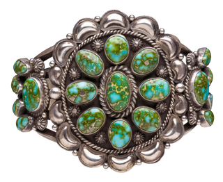 Sonoran Gold Turquoise Bracelet | Navajo Handmade