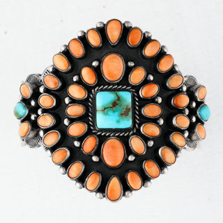Sonoran Gold Turquoise & Spiny Oyster Shell Cuff | Murphy Platero